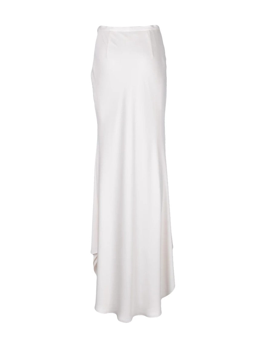 Philosophy Di Lorenzo Serafini White Pearl Tapered Mermaid Maxi Skirt