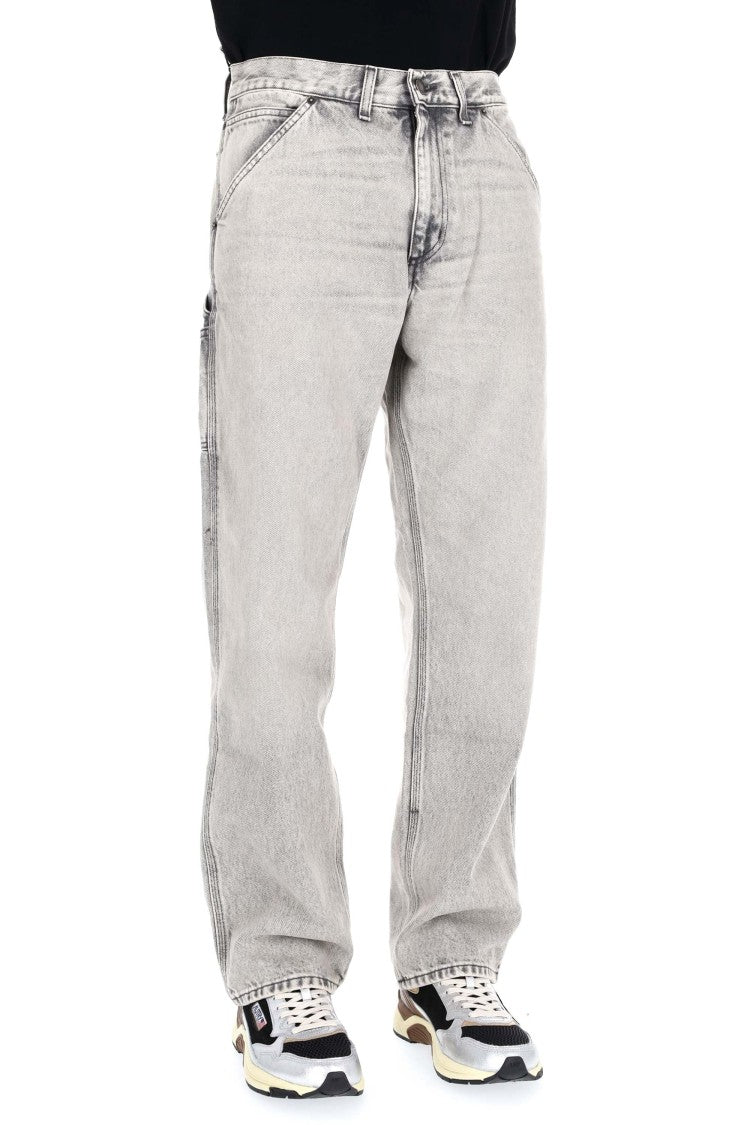 Haikure Pearl Grey Pure Cotton Jeans Model Artie