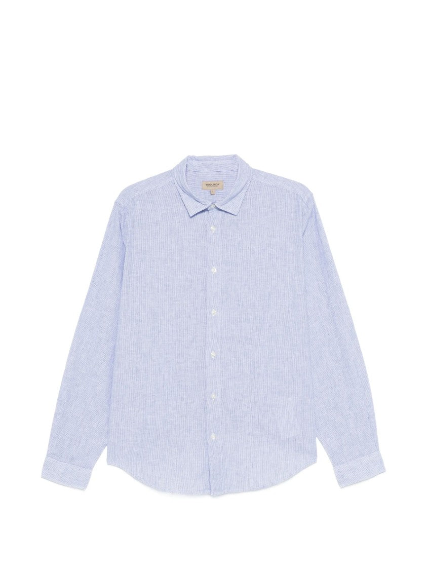 Woolrich Long-Sleeve Striped Cotton Shirt