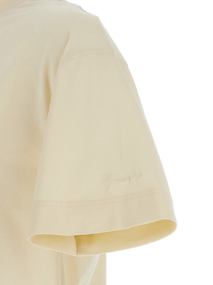 Givenchy Embroidered Cotton Crew Neck T-Shirt