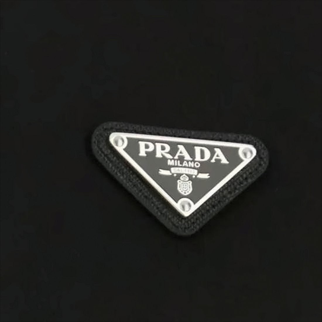 Prada Classic Black Bomber Jacket With Ribbed Cuffs