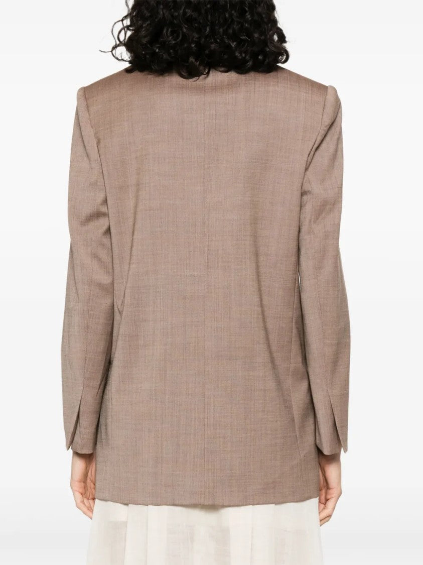 Philosophy Di Lorenzo Serafini Tailored Neutral Classic Silhouette Jacket