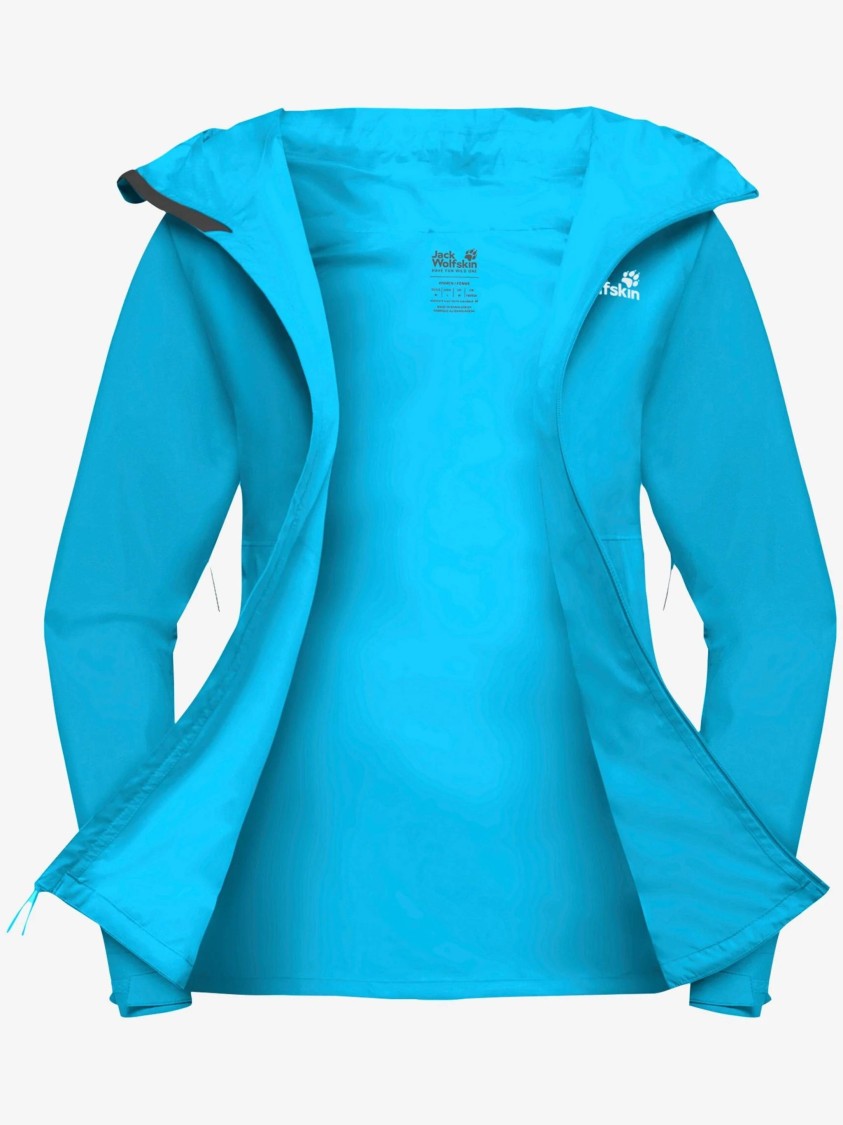 Jack Wolfskin Turquoise Blue Prelight Lightweight Jacket