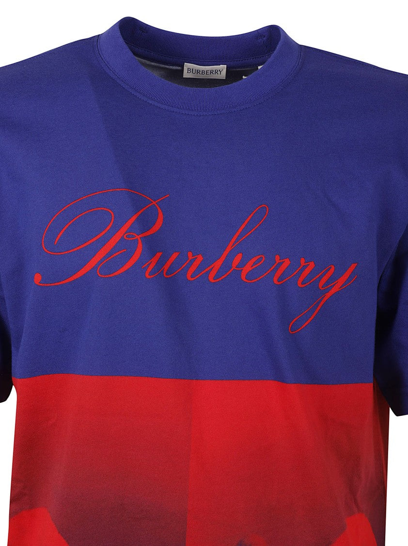 Burberry Color-Blocked Graphic Print T-Shirt