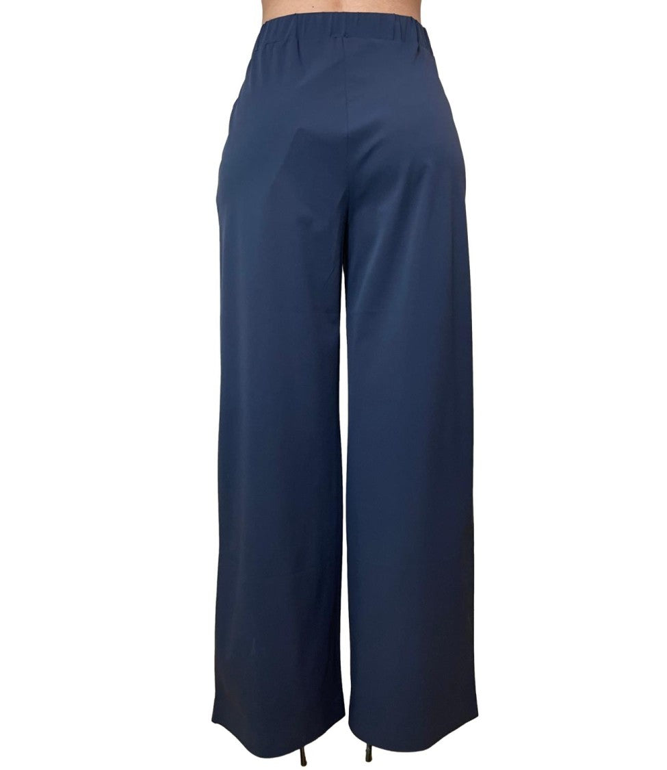 Max Mara Blue Mmlagoraio Polyamide Casual Trousers