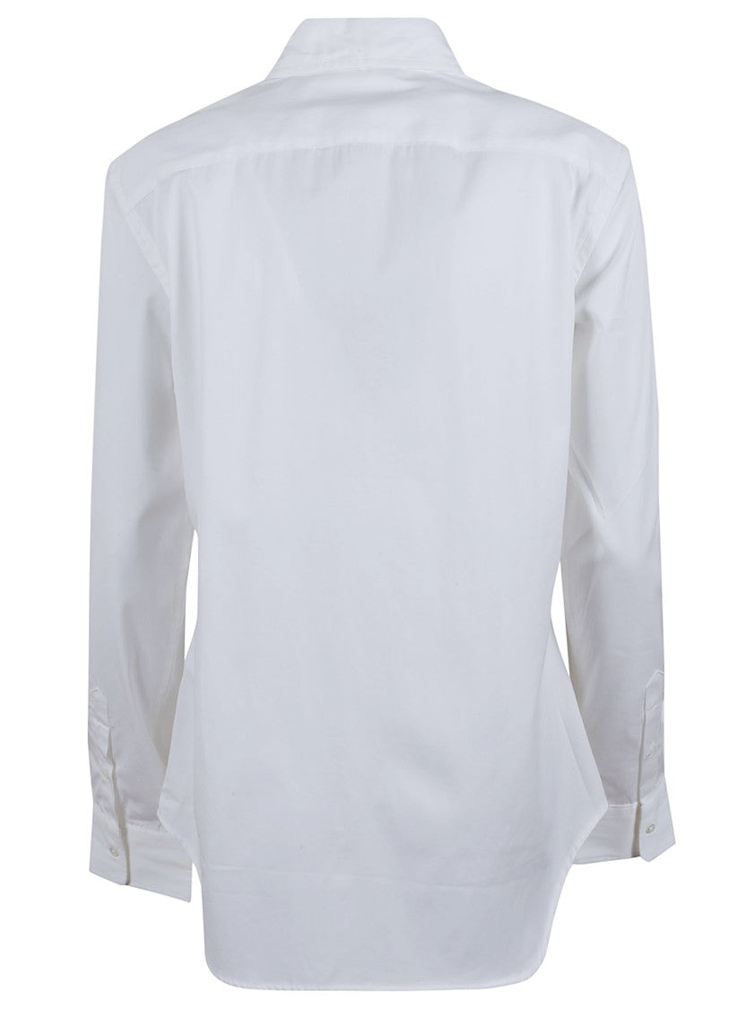 Polo Ralph Lauren White Poplin Button-Front Shirt