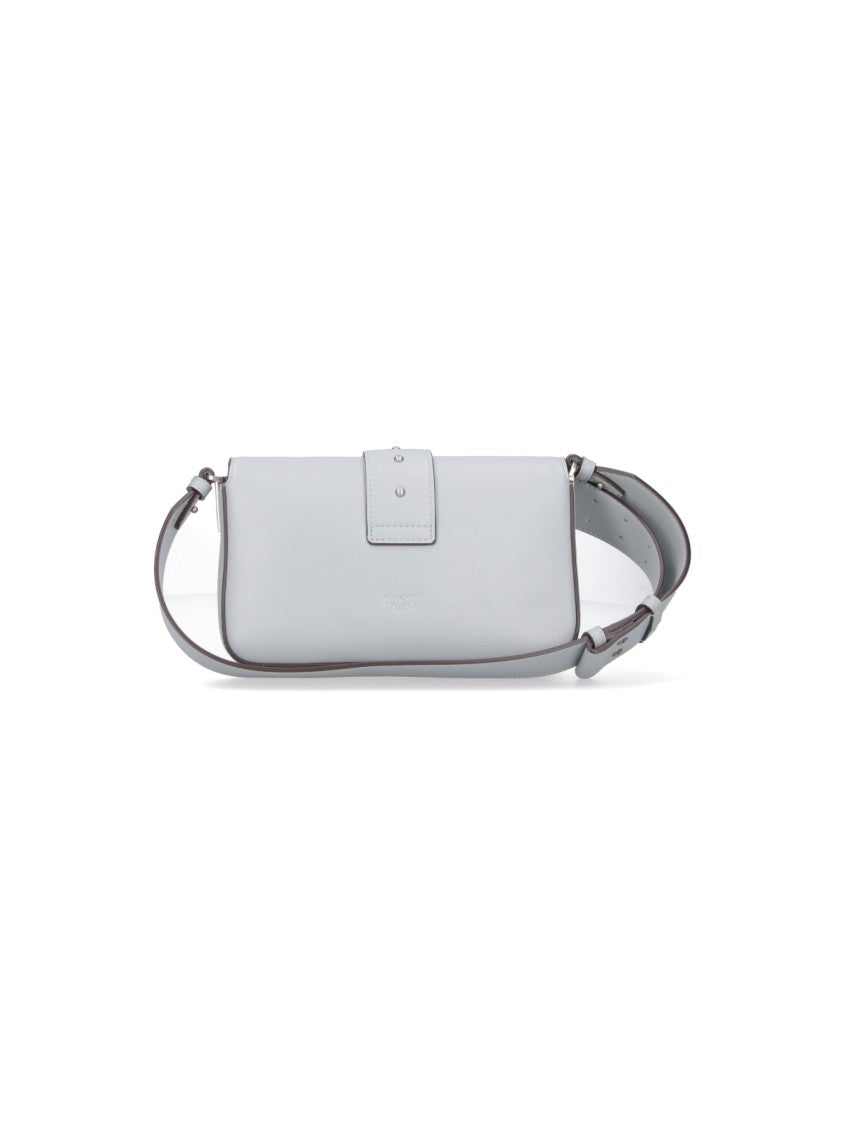 Pinko Medium Grey Handbag With Structured Silhouette