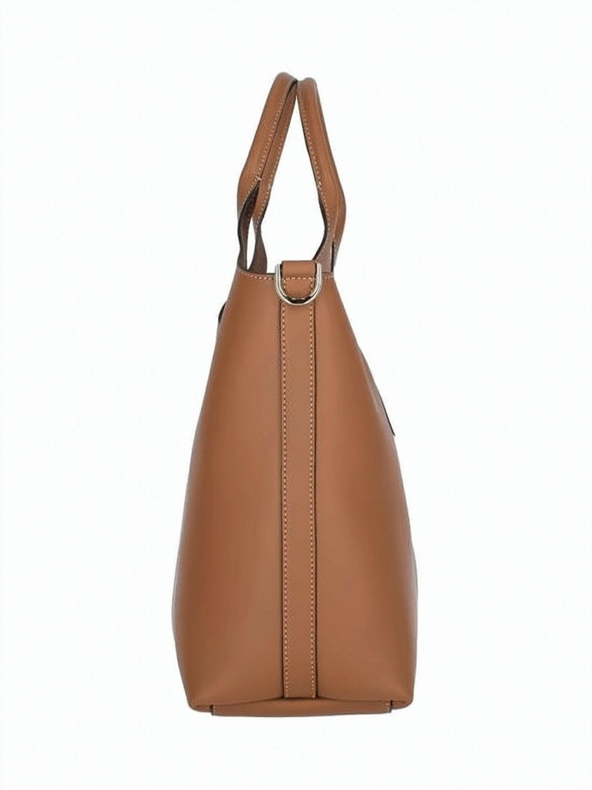 Tod's Structured Smooth Calf Leather Tote Bag