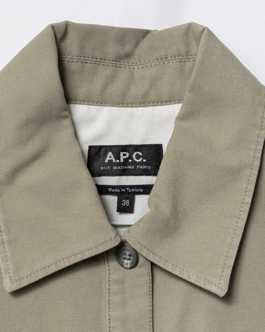 A.P.C. A-Line Dress With Front Button Placket