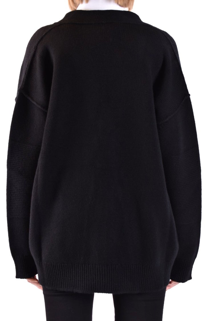 Dsquared2 Black V-Neck Cardigan