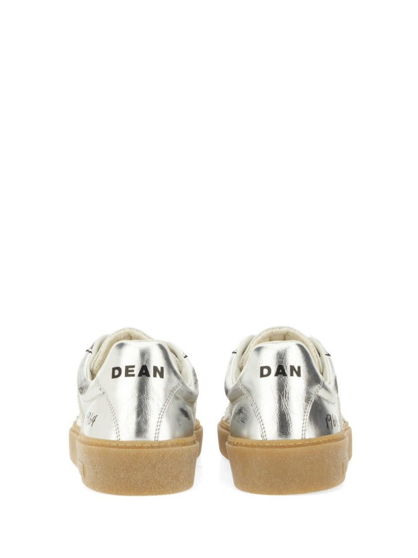 Dsquared2 Metallic Low-Profile Sneakers With Distinctive Accents