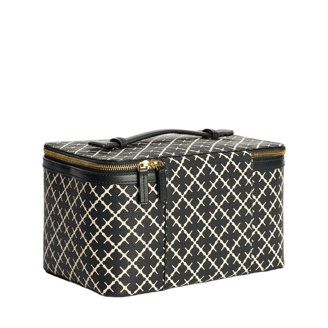 By Malene Birger Black/White Floral Print Vanity Bag