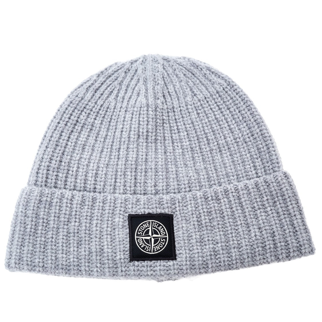 Stone Island Compass Patch Lightweight Wool Beanie Hat