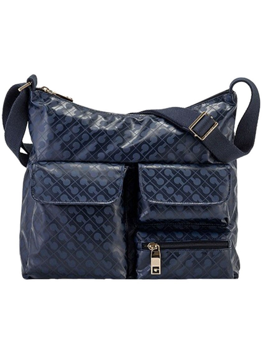 Gherardini Medium Leather Accent Multi-Pocket Satchel