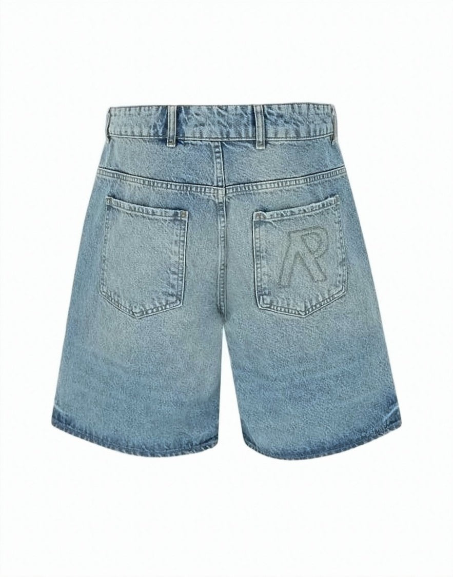 Represent Light Blue Denim Shorts
