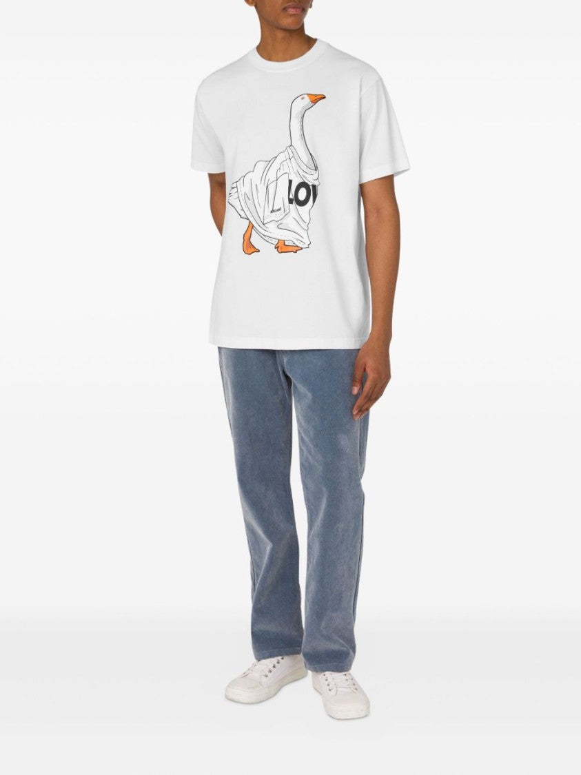 Moschino White Short-Sleeve T-Shirt