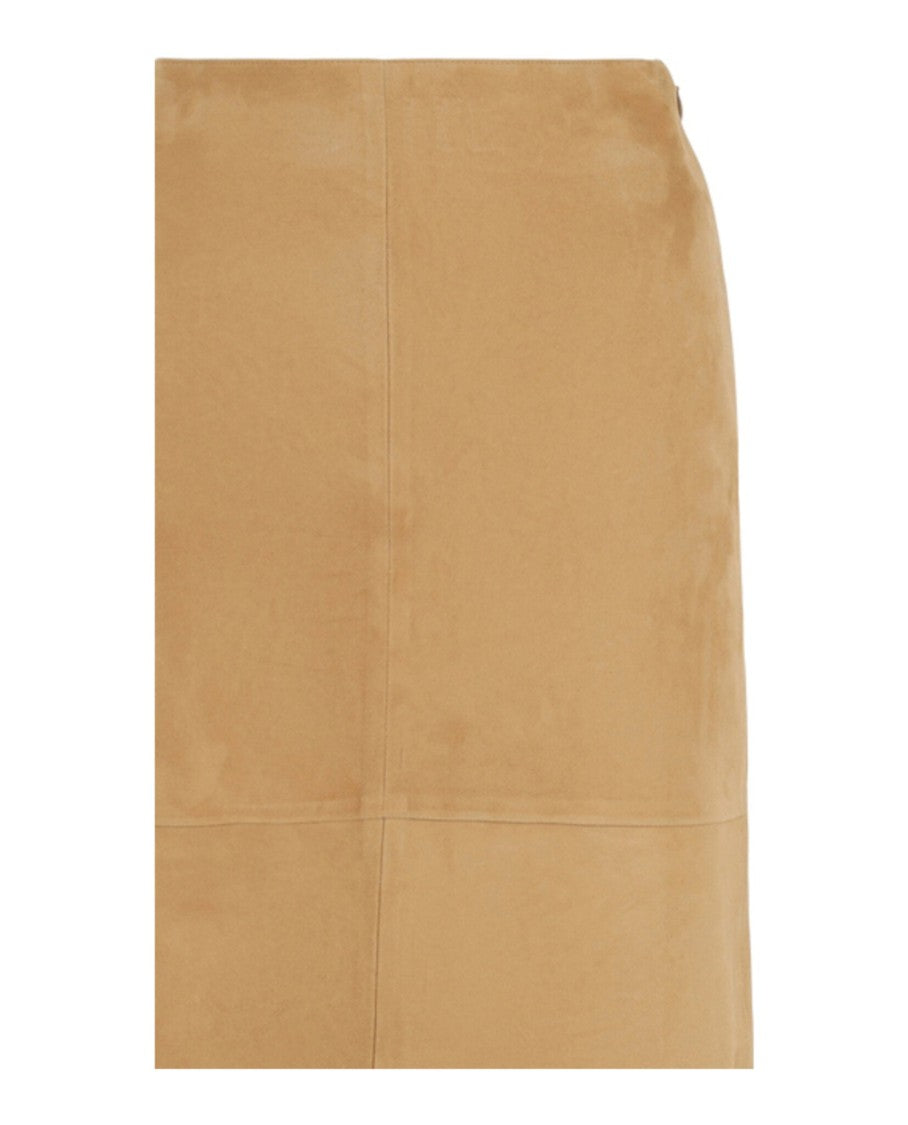 Ferragamo Lambskin Leather Pencil Skirt