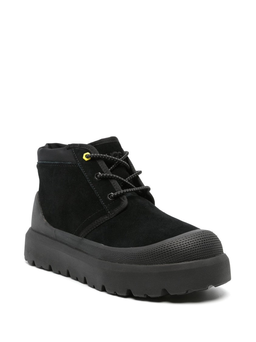 Ugg Black Neumel Weather Hyb Rugged Suede Ankle Boots