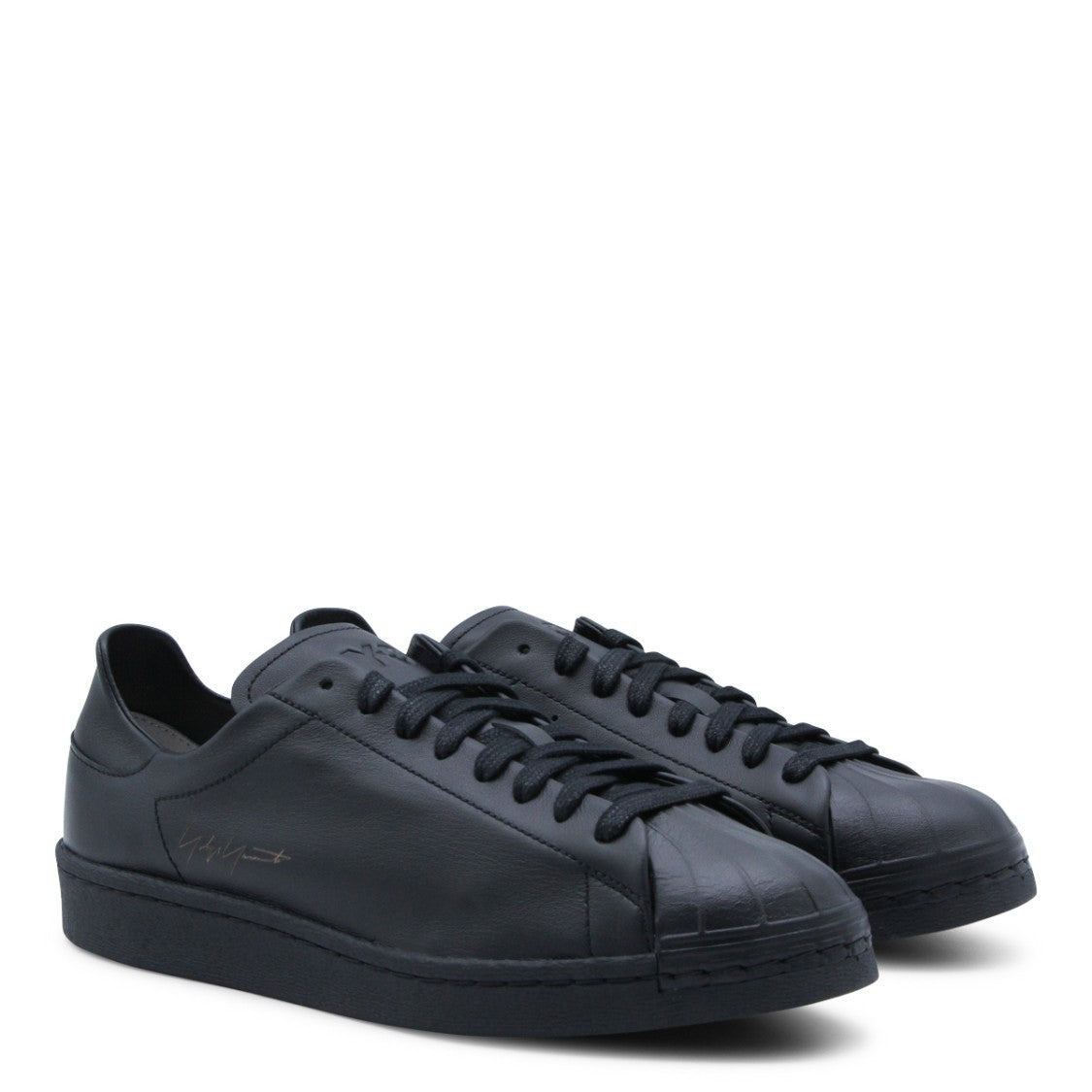 Y-3 Smooth Leather Low-Top Sneakers