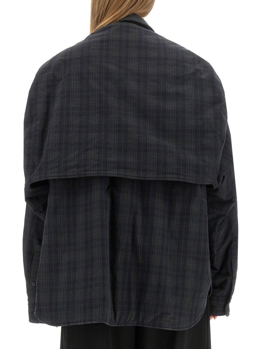 Balenciaga Versatile Detachable Shoulder Cotton Shirt