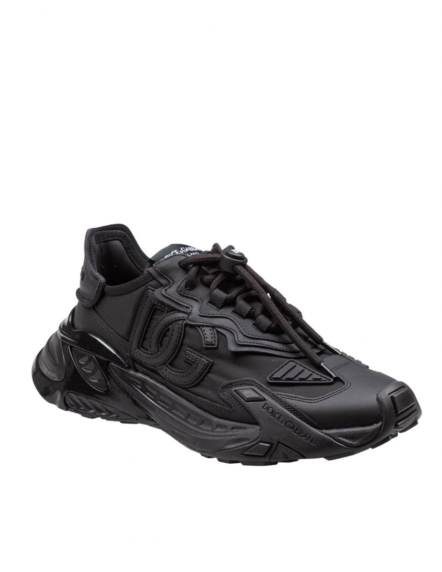 Dolce & Gabbana Day Faster Fabric Sneakers In Black