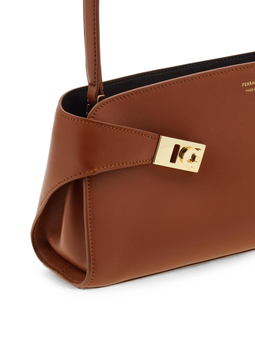 Salvatore Ferragamo Calf Leather Hug Sh Ew Shoulder Bag