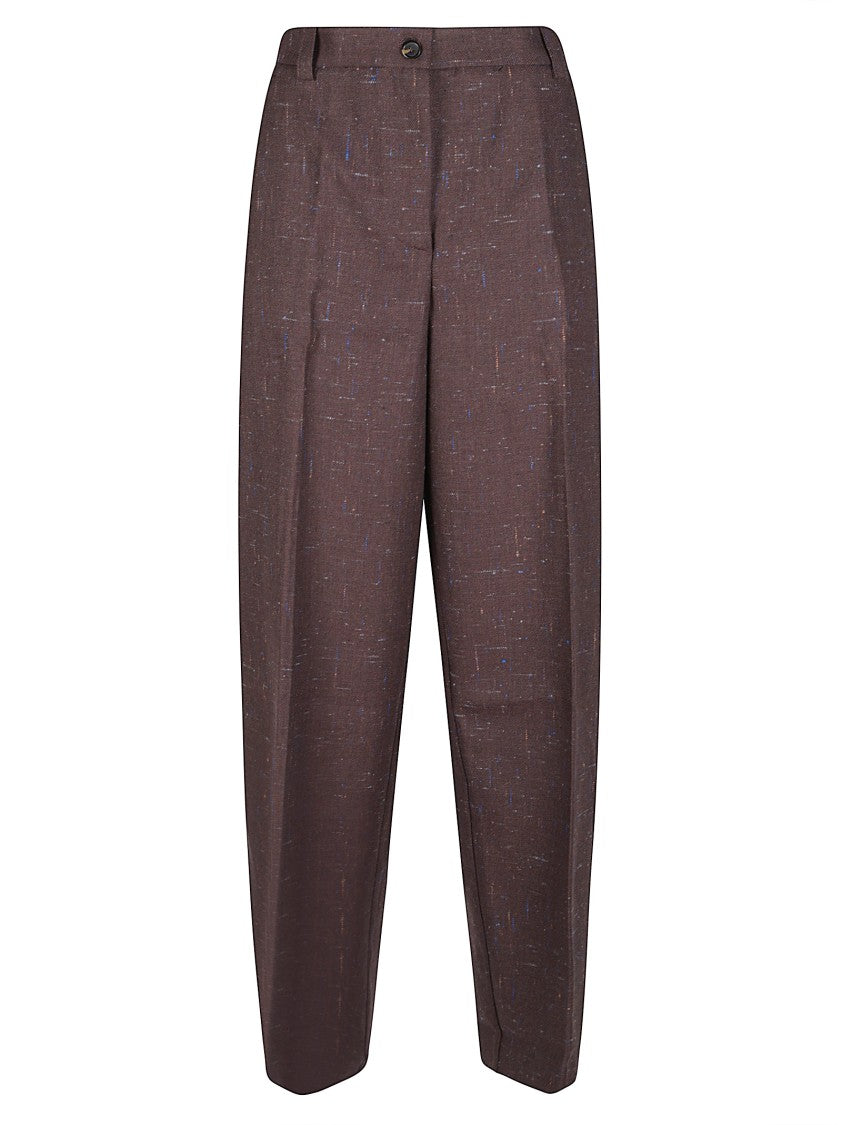 Pinko Balbino Tailored Textured Straight-Leg Pants