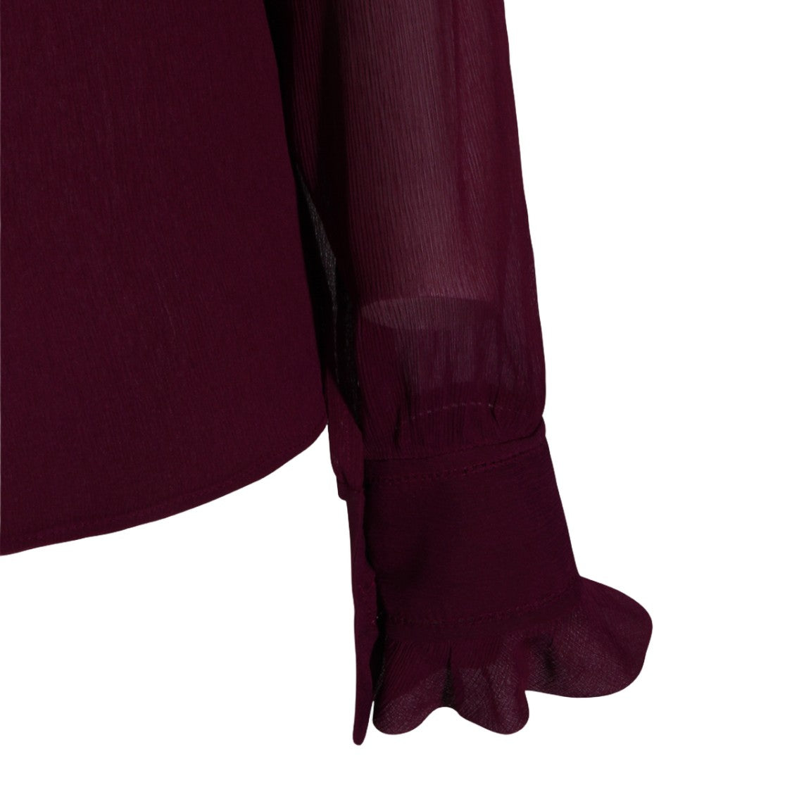 Alberta Ferretti Tailored Long-Sleeved Shirt In Rich Purple Hue