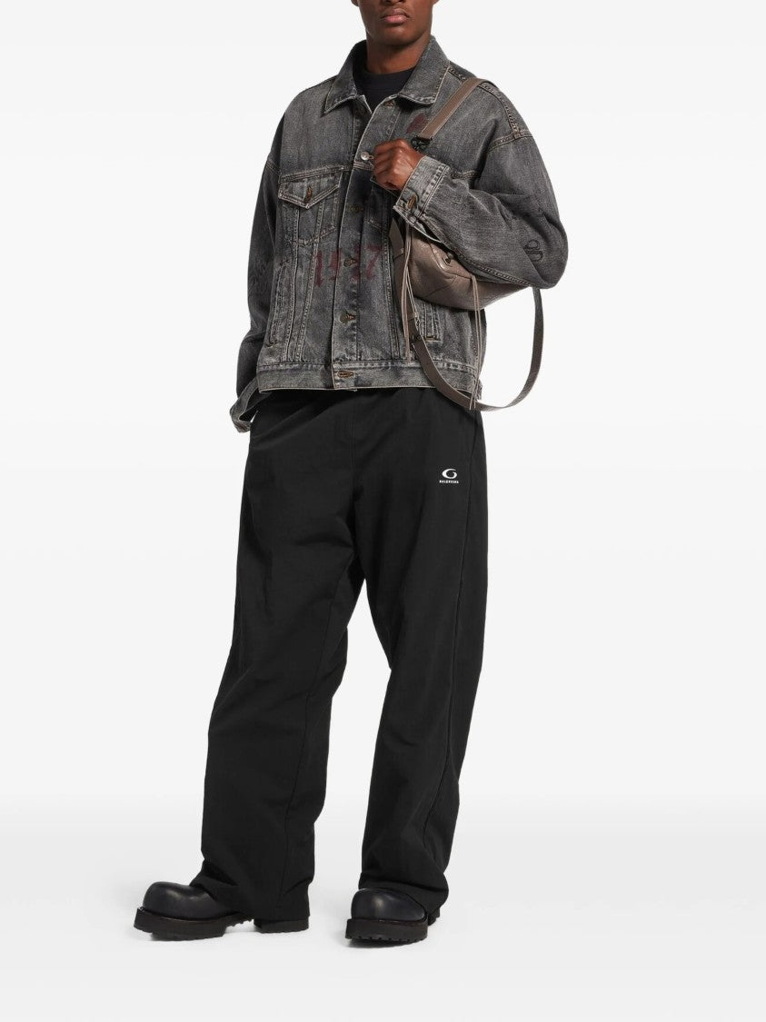 Balenciaga Black Technical Track Loose-Fit Pants
