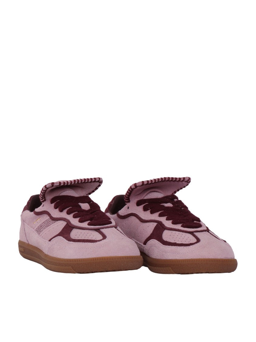 Alohas Pink Suede Elevated Leather Sneakers