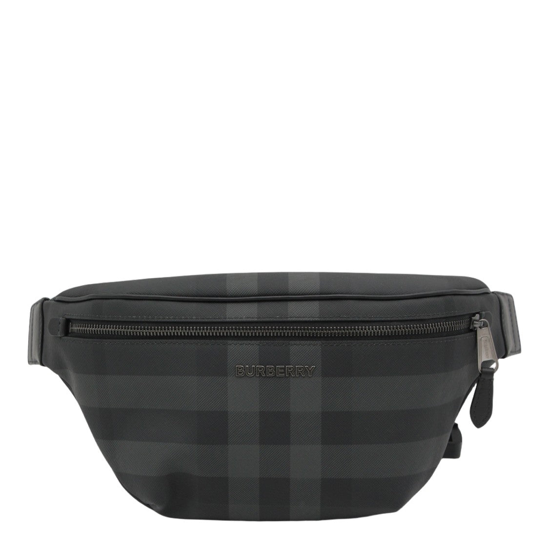 Burberry Structured Waist Bag With Checkered Pattern
