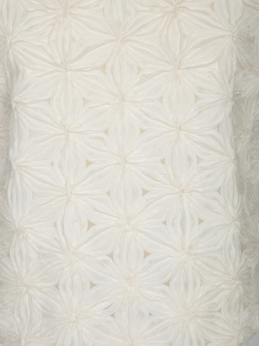 Incotex Textured White Sleeveless Top