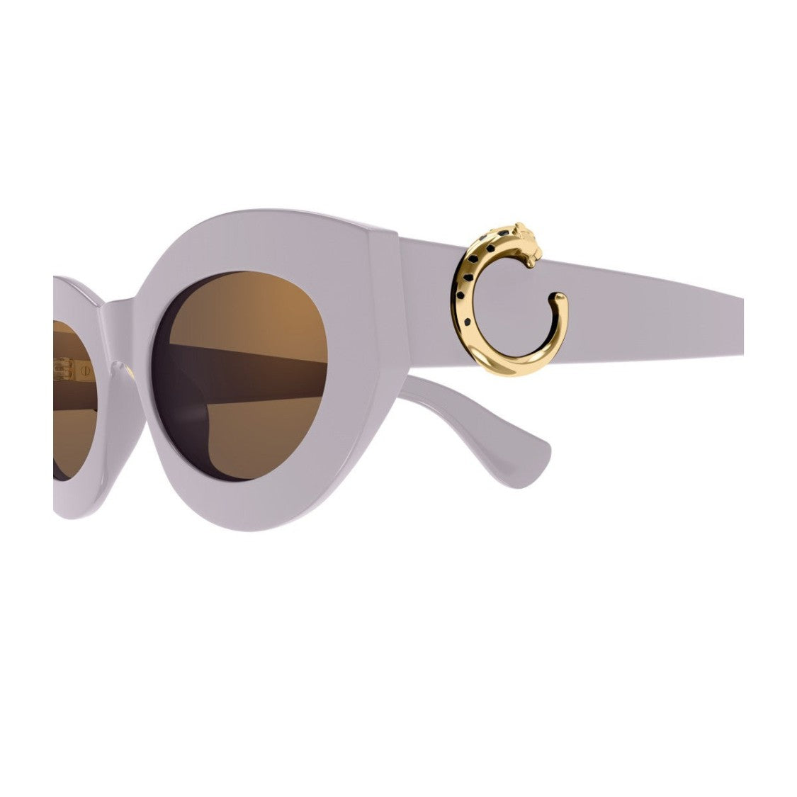 Cartier Violet Panthère C De Cartier Recycled Acetate Cat-Eye Sunglasses