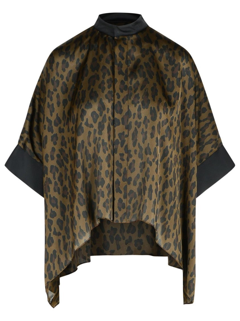 Sacai Brown Polyester Hood