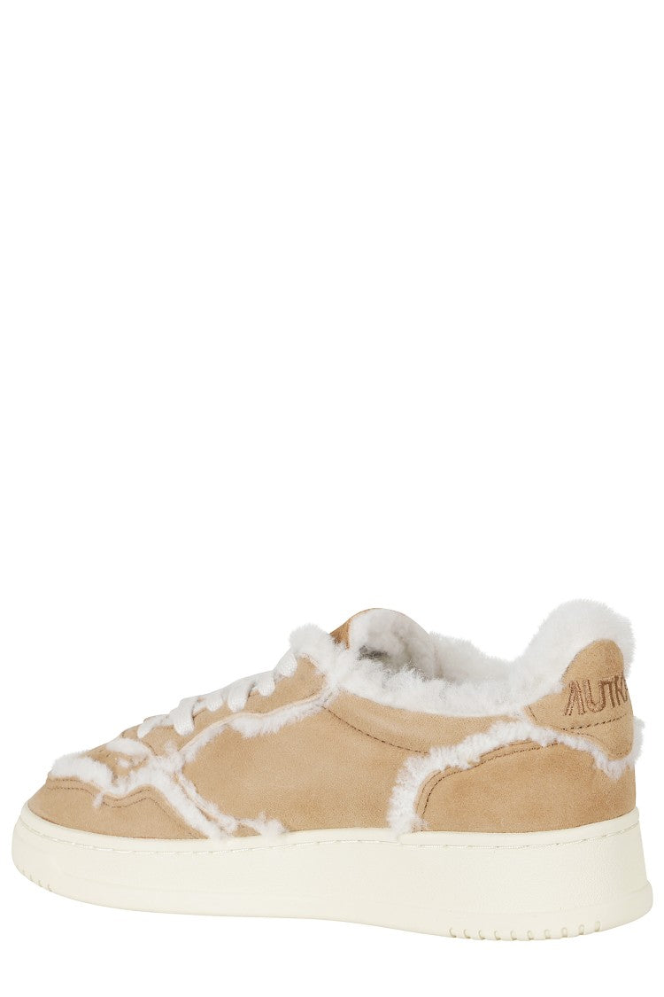 Autry Cognac Medalist Low Suede Sneakers