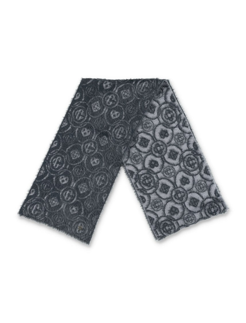 Casablanca Fluffy Monogram Scarf