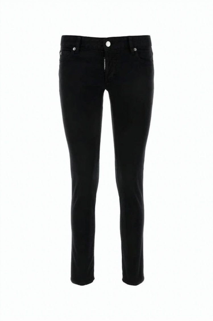 Dsquared2 Cropped Slim-Fit Denim Pants With Classic Five-Pocket Design