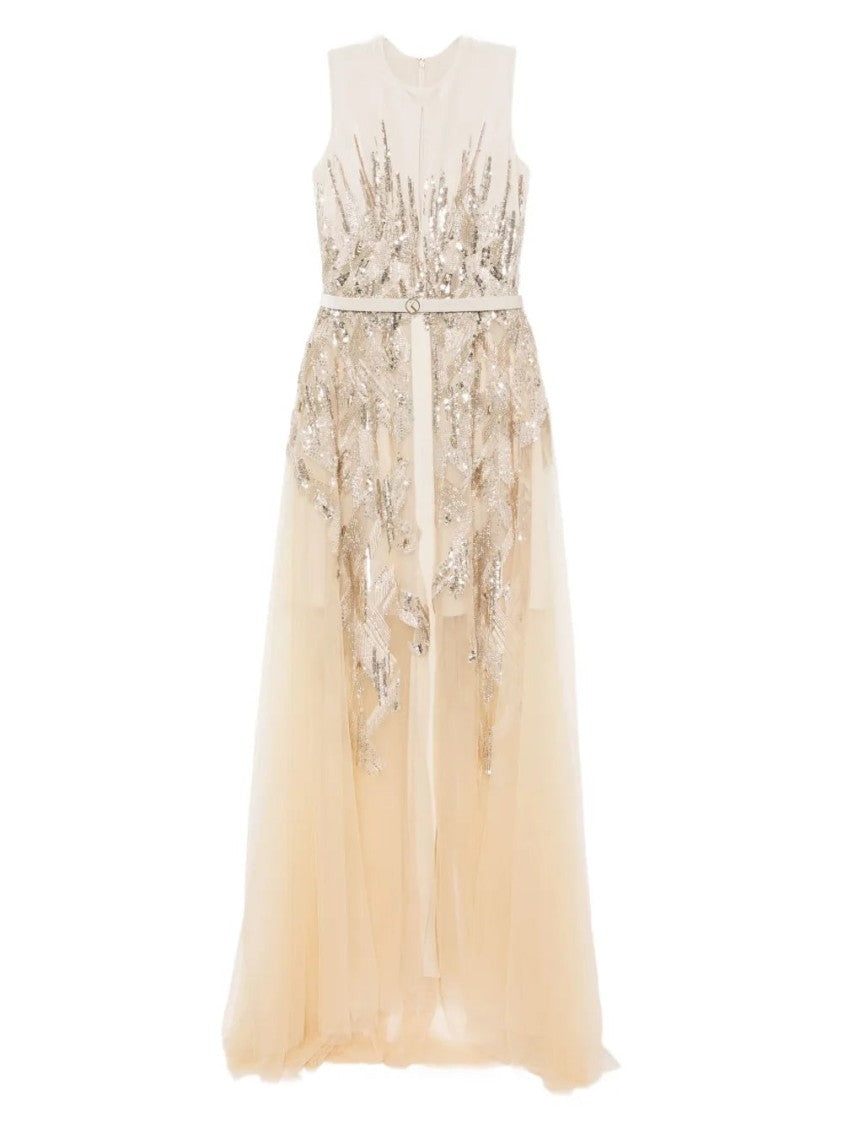 Saiid Kobeisy Velvet Embroidered Dress