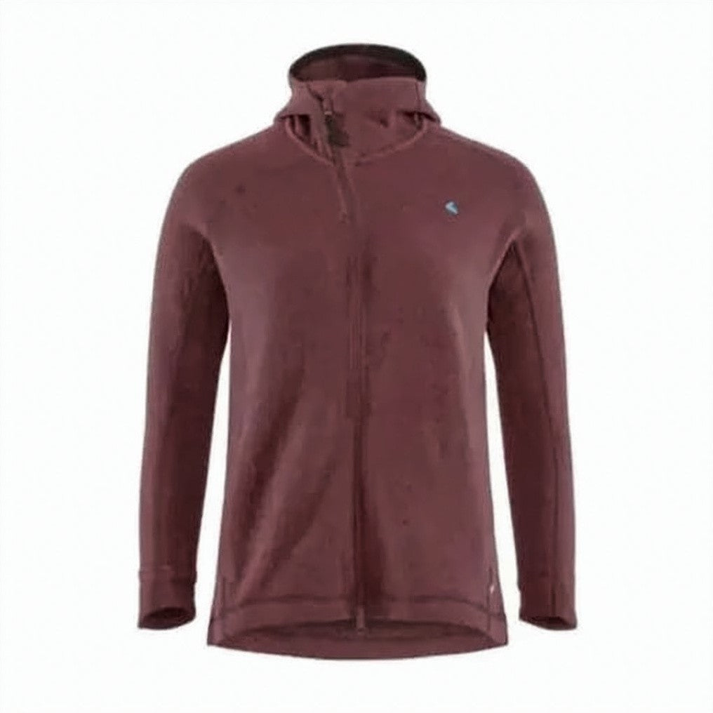 Klattermusen Textured Burgundy Klattermusen Jacket With Fitted Hood