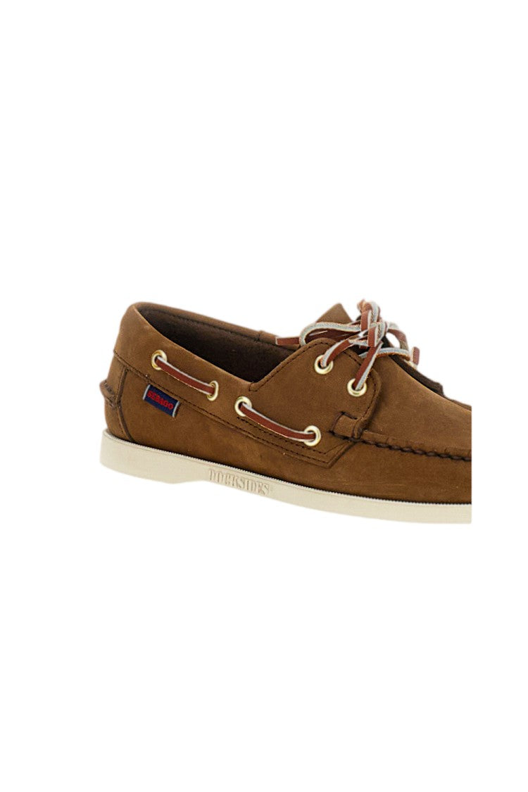 Sebago Moccasin Silhouette Portland Nubuck Shoes With 360° Leather Lacing