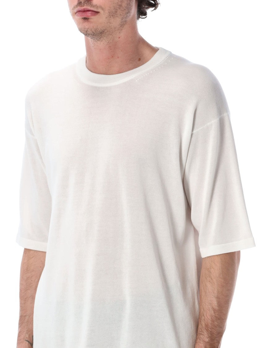 Roberto Collina Cotton Crepe Loose Crewneck T-Shirt