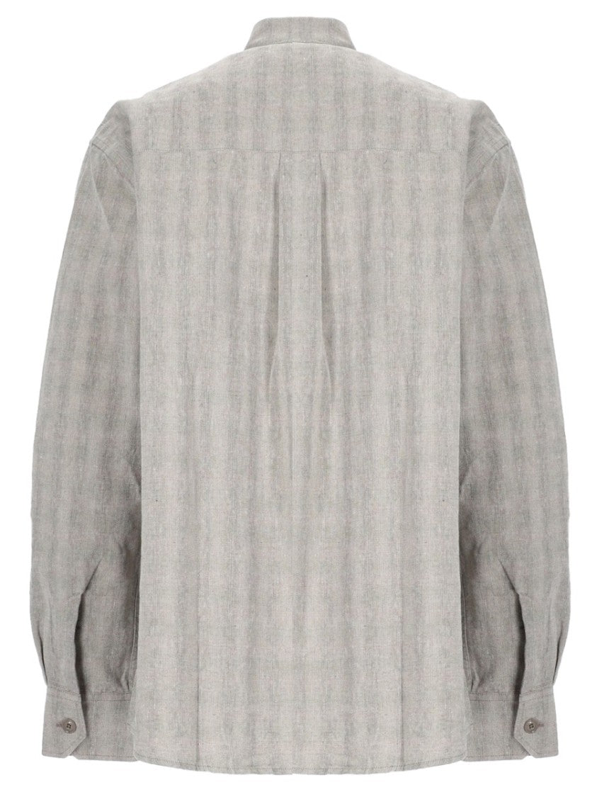 Our Legacy Cotton Linen Vertical Stripe Shirt