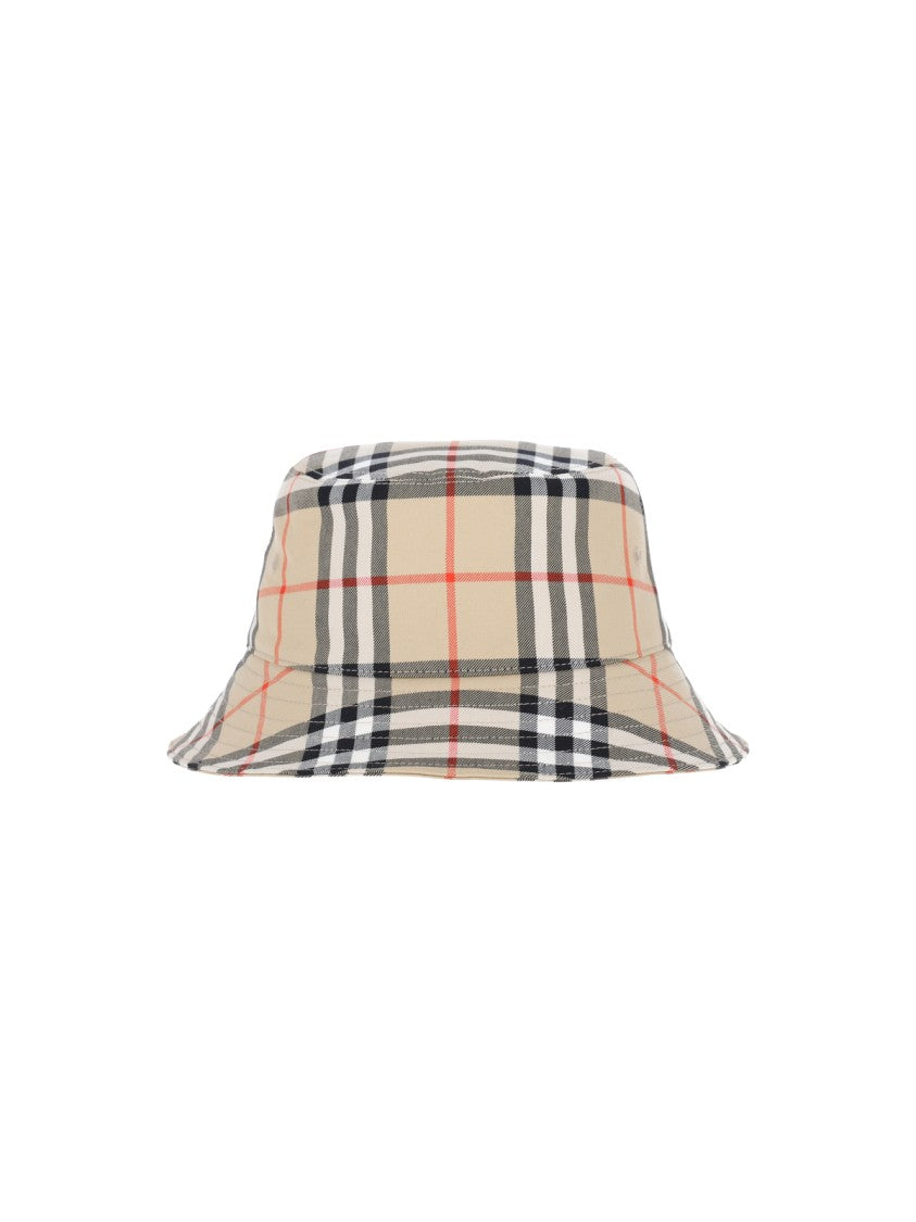 Burberry Check Print Cotton Baseball Cap