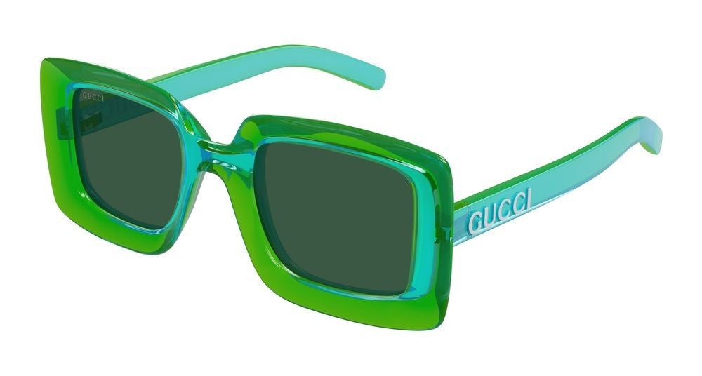Gucci Green Bold Logo Detail Sunglasses