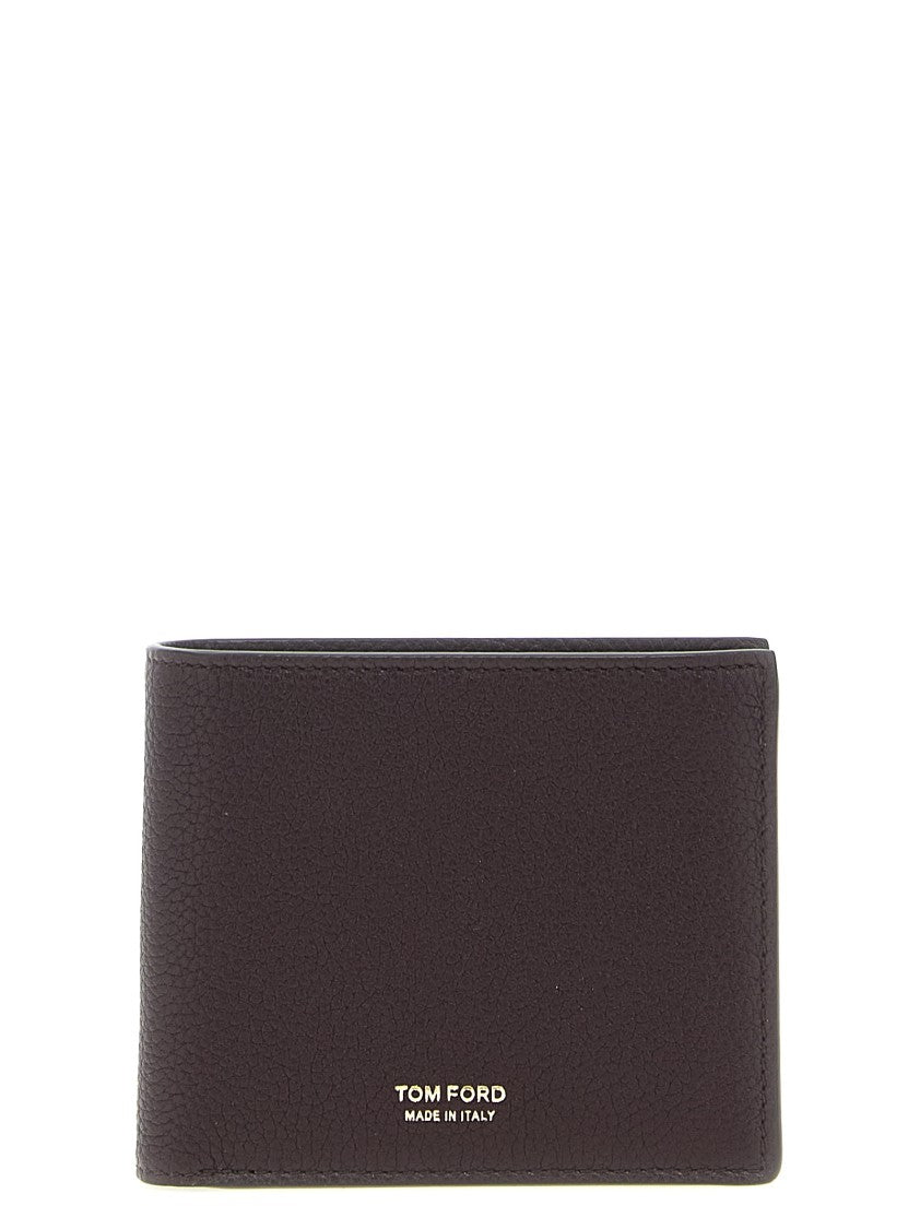 Tom Ford Hammered Calfskin Leather Bifold Wallet