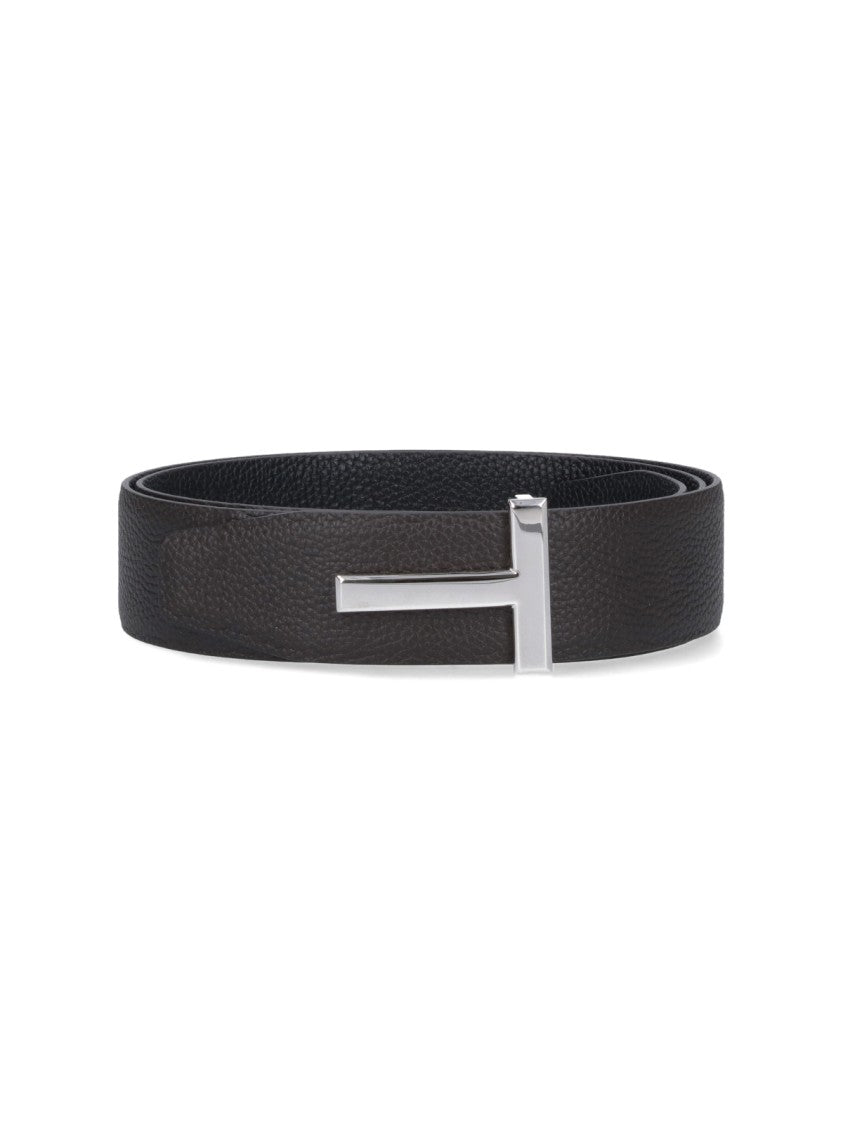 Tom Ford Logo Belt – Black