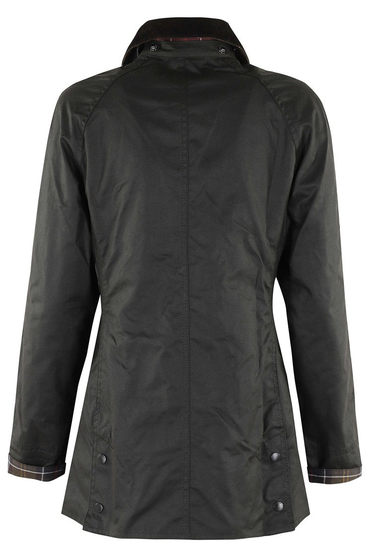Barbour Oliva Classic Beadnell Wax Corduroy Collar Cotton Jacket