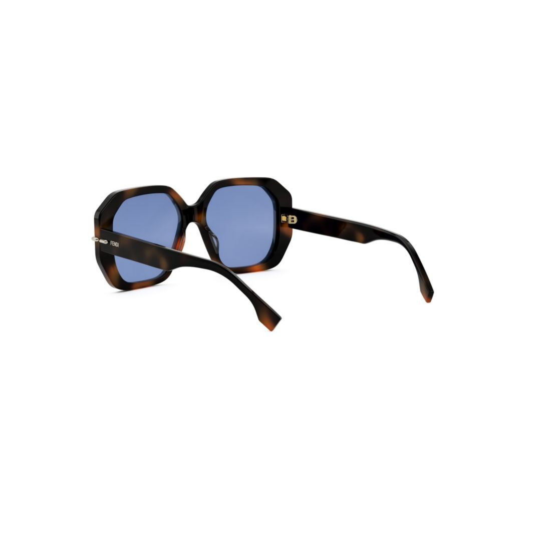 Fendi Fe40173i Oversized Geometric Tortoiseshell Sunglasses