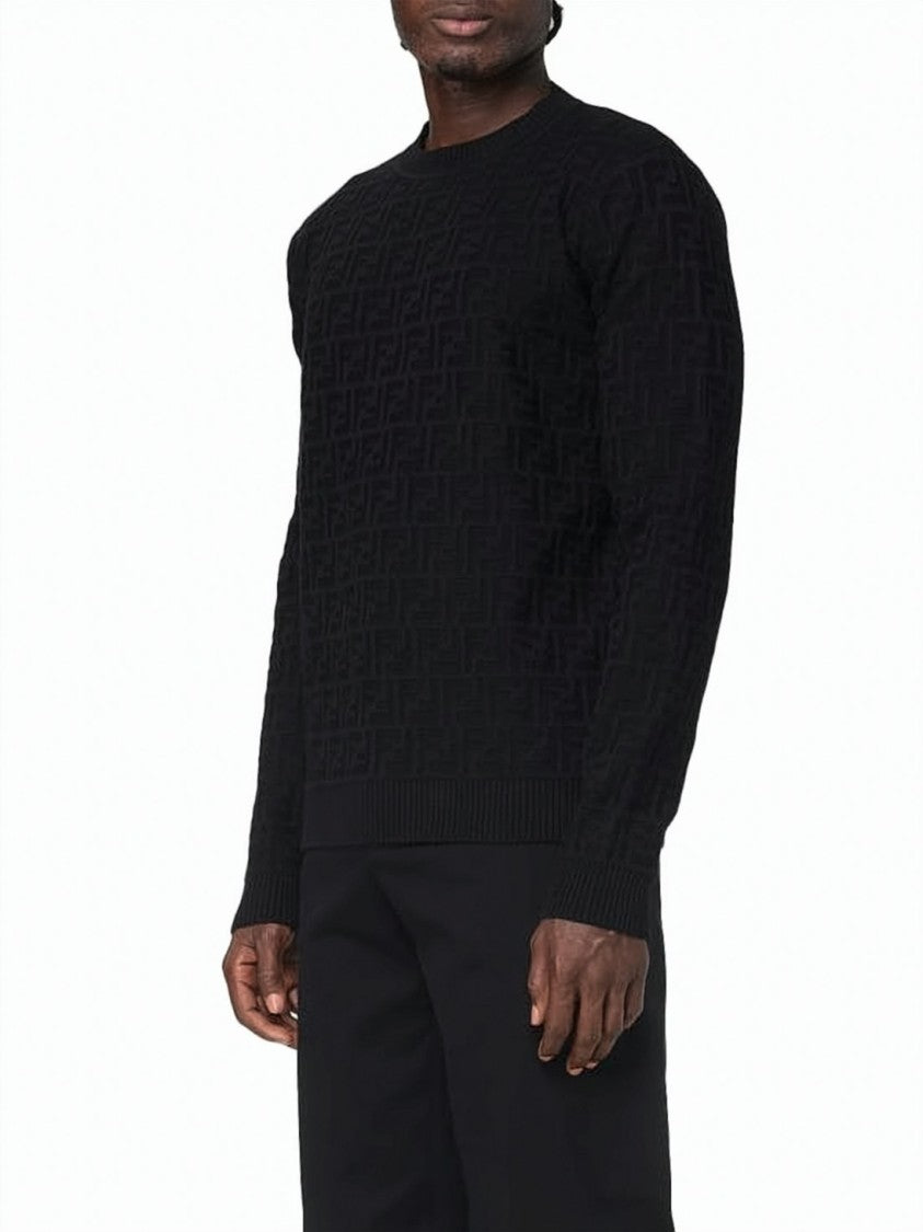 Fendi Black Crewneck Sweatshirt