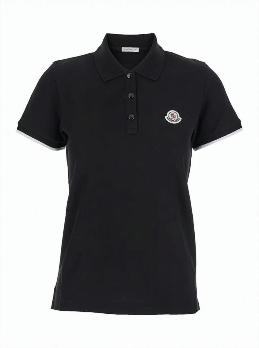 Moncler Short-Sleeved Polo Shirt With Structured Collar